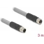 DeLOCK Cabo sensor/atuador 80540 3 m RST M12 cinzento