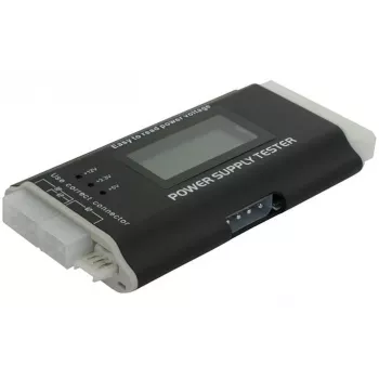 DeLOCK 18159 testador de fontes de alimentação III para ATX/BTX/ITX, preto/branco