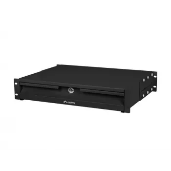 LANBERG gaveta para rack 19 polegadas 2HE 360mm AK-2001-B, preto
