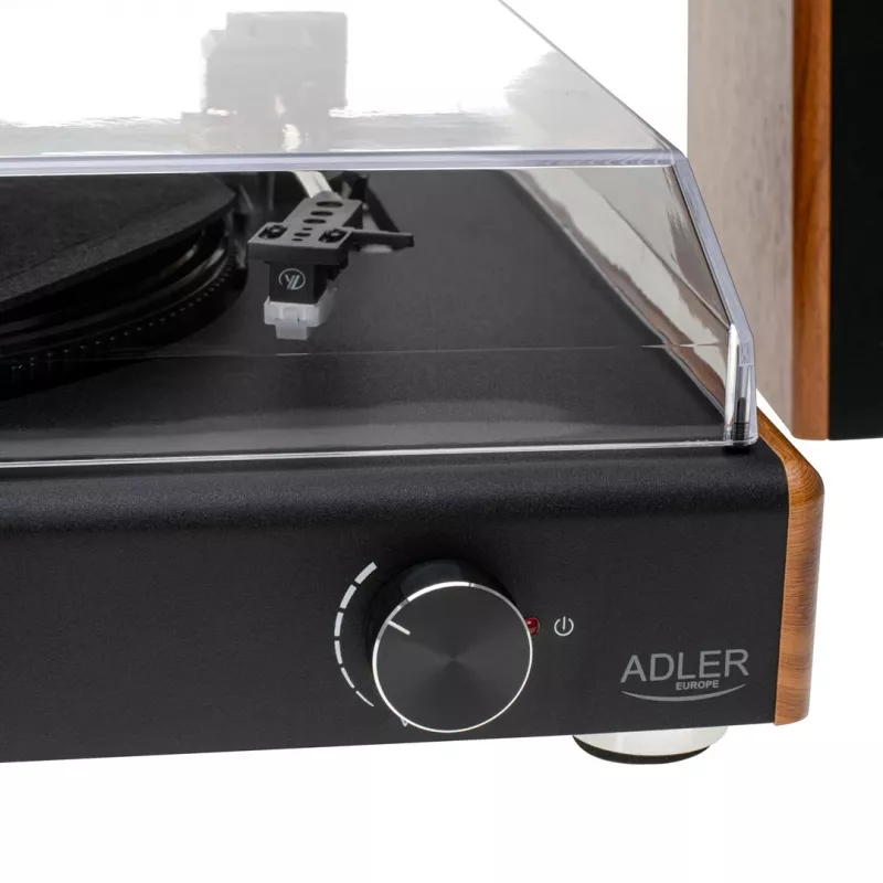 Adler AD 1915 gira-discos com USB, acionamento por correia, cápsula cerâmica, Bluetooth, saída RCA