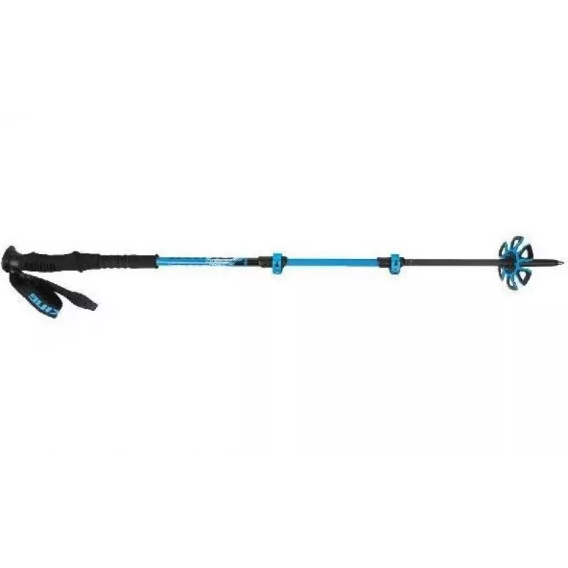 Bastões de esqui de montanha Viking Vario Tour, comprimento ajustável, azul/preto, modelo 610/20/7654/15/UNI