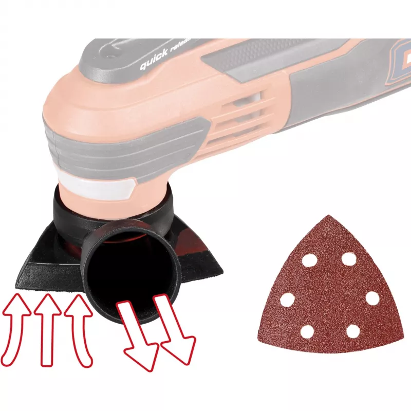 Ferramenta multifunções Einhell TE-MG 350 EQ 350 W preto vermelho ângulo de oscilação 3°