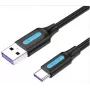 Cabo USB-C para USB-A Vention CORBG USB 2.0, transferência de dados USB 2.0