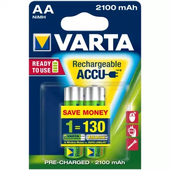 Bateria recarregável VARTA Longlife AA níquel-hidreto metálico