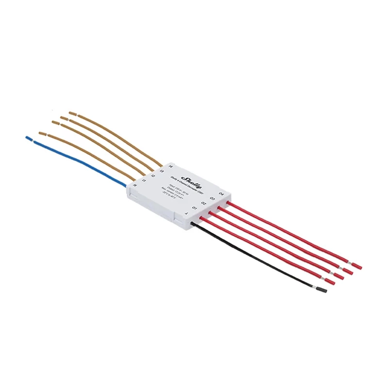 Desacoplador de 4 canais Shelly Shelly_4CD 230V – interface de relé para calha DIN para quatro circuitos