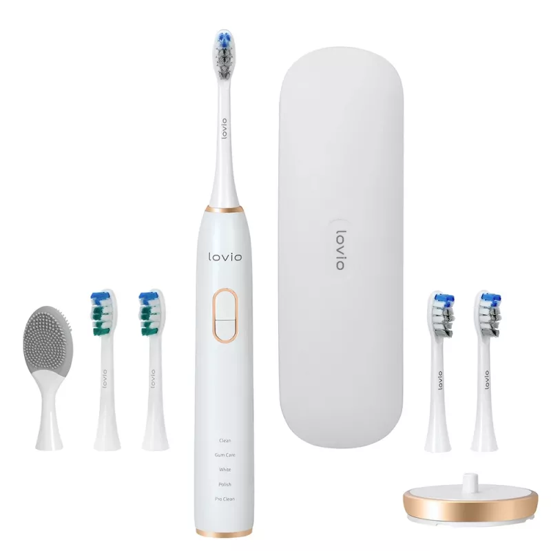 Escova de dentes elétrica LOVIO_Home SonicProtect PRO branco LVTB124WH