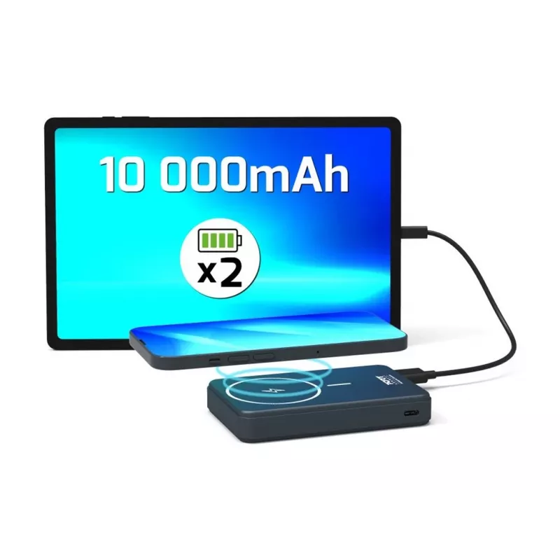 Powerbank Port Designs 907005 10000 mAh carregamento sem fios preto