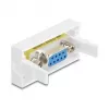 Delock 81556 módulo Easy 45, Sub-D 9 fêmea para fêmea, 22,5 x 45 mm