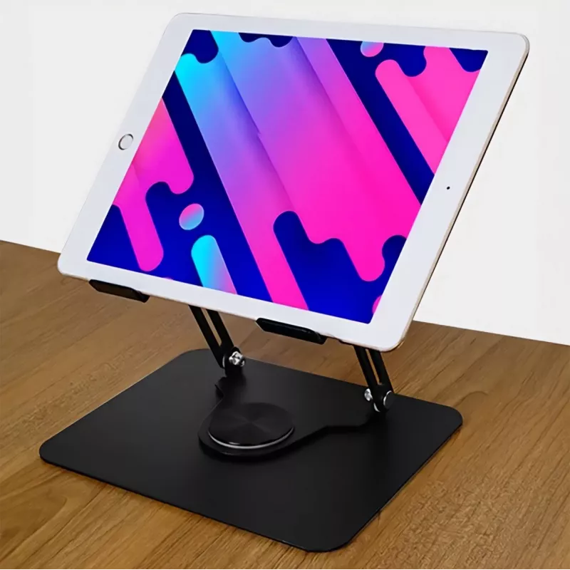 Suporte para portátil MEDIA-TECH MT2662 – altura ajustável, dobrável em alumínio para portáteis de 10–17