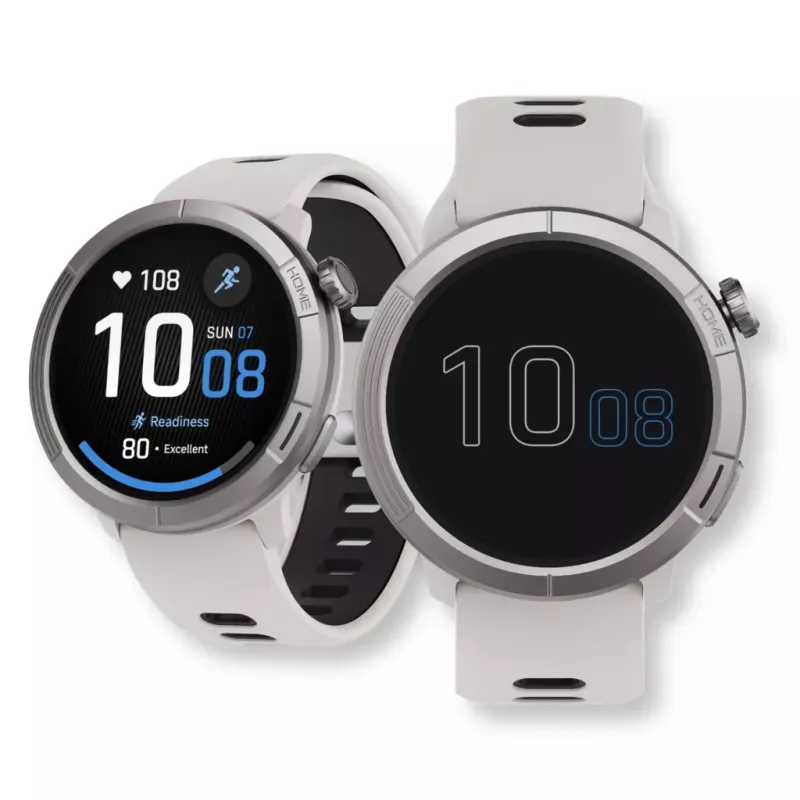Smartwatch Stelio Activ Pro GPS modelo STSWA102TN, caixa de titânio de 46 mm