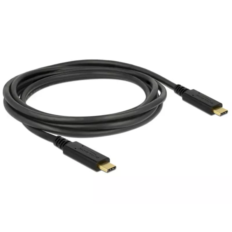 Cabo USB DeLOCK 83668 USB 3.2 Gen 1 2 m USB C preto