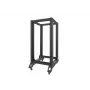 Rack autónomo LANBERG OR01-6822-B 22U, 600 mm L x 800 mm P, preto, capacidade de carga 600 kg