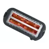 Torradeira automática de fenda longa AT 2590 (aço inoxidável/preto, 1.400 Watt, para 4 fatias de pão)