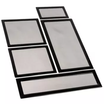Conjunto de filtros de pó DEMCiflex para caixa Mini-ITX Lian Li TU150 — preto