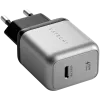 Carregador para dispositivos móveis Satechi ST-UC30WCM-EU — carregador AC universal para interior com 1× USB-C, Preto/Prateado