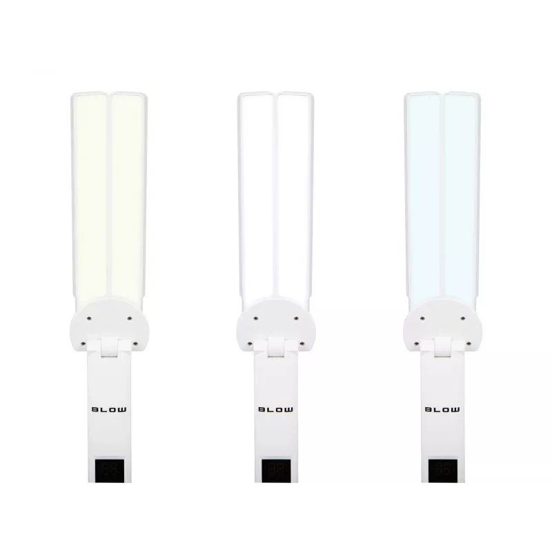 Candeeiro de secretária LED LB-24 com relógio
