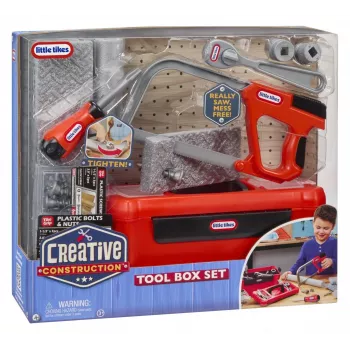 Conjunto de caixa de ferramentas de brincar Creative Construction Little Tikes
