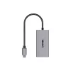Adaptador USB-C para RJ45 Unitek U1343AGY01 — Ethernet 5 Gbit/s, USB-C (macho) para RJ45 (fêmea), cinzento, cabo 0,15 m