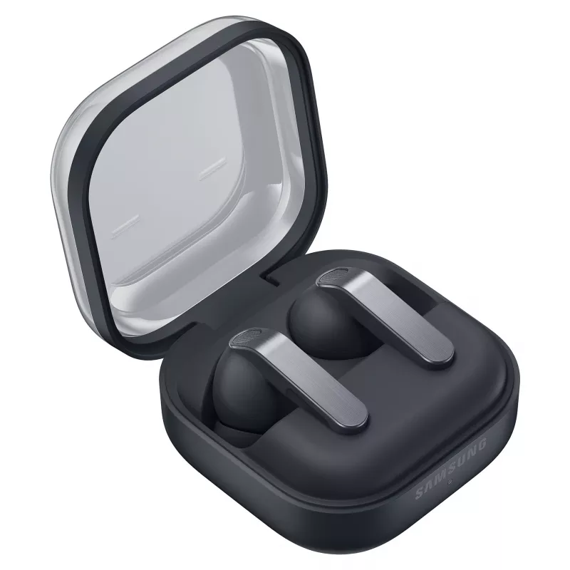 Samsung Galaxy Buds4 Pro SM-R640, preto ANC adaptativo, até 7 horas de reprodução, altifalantes de 2 vias, design moderno com acabamento metálico premium