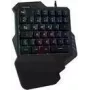 Logilink Teclado gaming iluminado de uma mão - retroiluminado - USB - preto (ID0181)