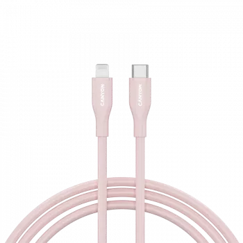 Cabo CANYON CLNM60 C-L 60W MFI 1m silicone rosa