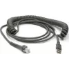 Cabo USB Datalogic Cabo USB, Type-A, em espiral, 3,6m (CAB-467)