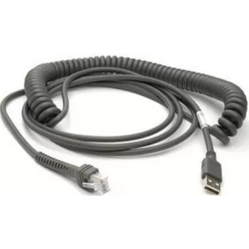 Cabo USB Datalogic Cabo USB, Type-A, em espiral, 3,6m (CAB-467)