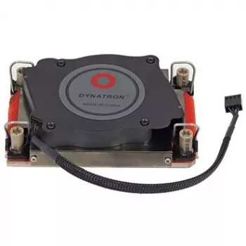Dissipador de CPU 1U-Top-Blower Dynatron S3 para Intel LGA 4677, design ativo low-profile
