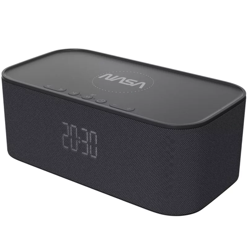 Altifalante Bluetooth/despertador/carregador sem fios NASA SPC800