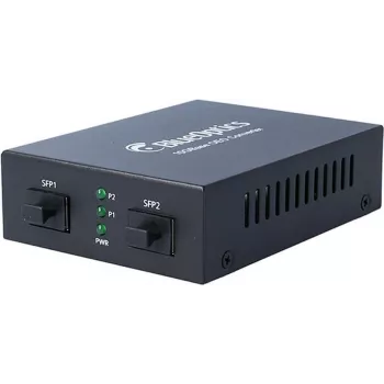 BlueOptics BLMC011-011 Conversor de meios Ethernet 10 Gigabit, 2x SFP+, incl. SFP+ SR 850 nm e LR 1310 nm