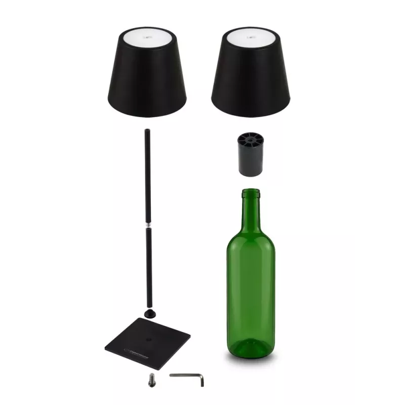 Esperanza ELD119K Miram candeeiro de secretária LED, preto