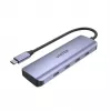 Hub USB UNITEK uHUB Q4 Type-C 5000 Mbit/s cinzento