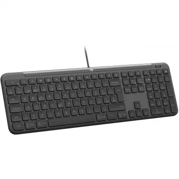 Teclado com fios LOGITECH Signature Slim K620 para empresas - GRAPHITE - US INT'L - USB - N/A - INTNL-973 - USB-C