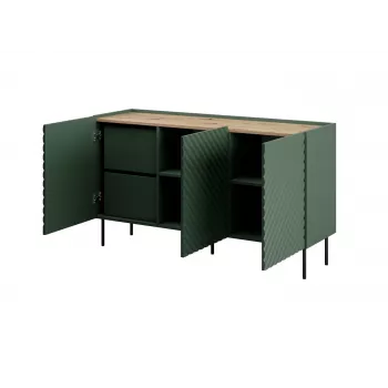 Cómoda 3D2SZ ONDA 150x45xH85 verde