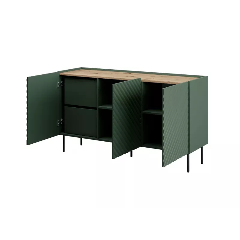 Cómoda 3D2SZ ONDA 150x45xH85 verde