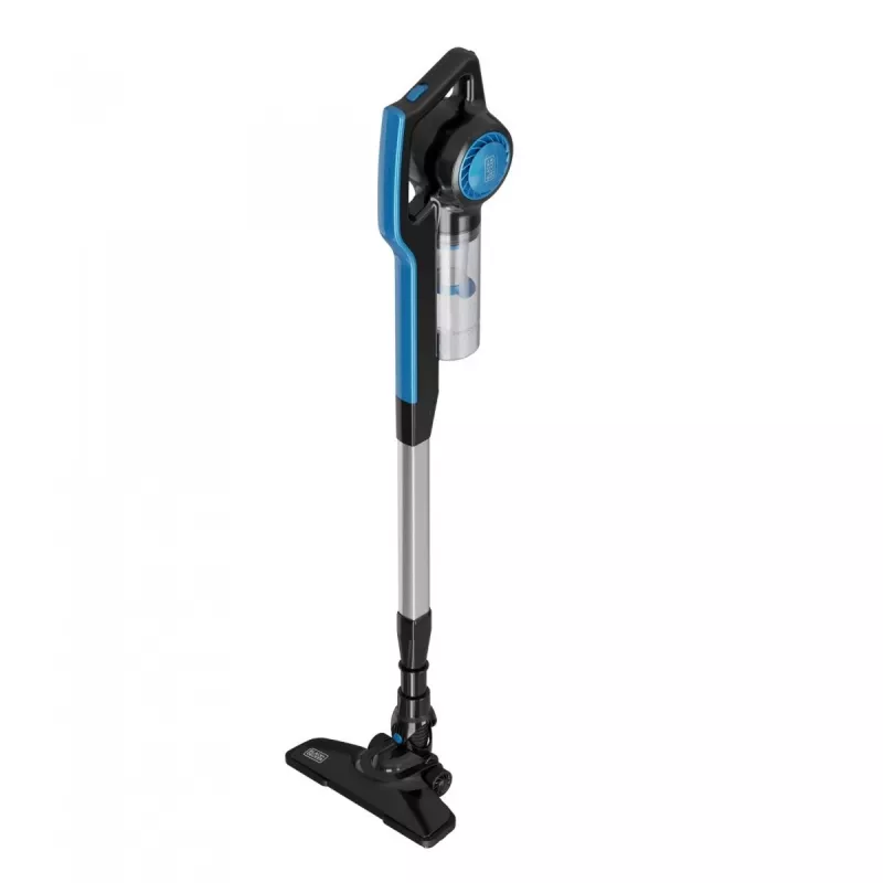 Aspirador vertical com fio Black+Decker BXVMS602E 3 em 1, 600 W, sem saco, ciclónico, 0,8 l, filtro EPA, cabo de 6 m, preto/azul
