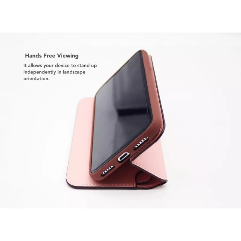 Capa Folio VixFox para iPhone XSMAX – Rosa, capa protetora tipo carteira