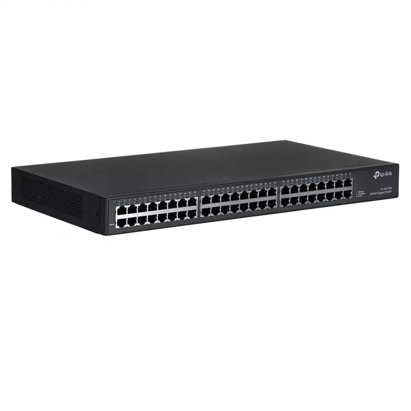 TP-Link TL-SG1048 não gerido Gigabit Ethernet (10/100/1000) 1U preto