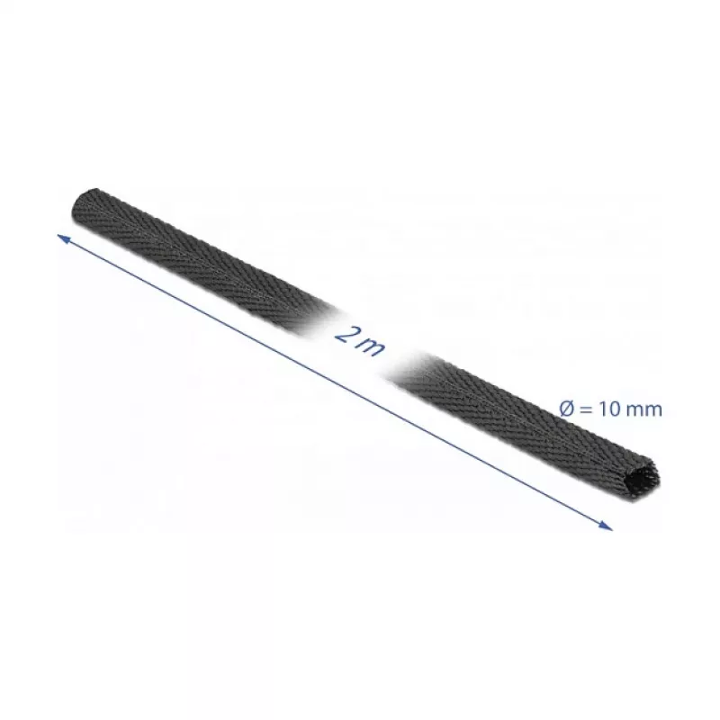Tubo termorretrátil DeLOCK 20792 2 m x 10 mm preto