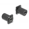 Módulo tipo D DeLOCK DisplayPort conector fêmea para conector fêmea 4K preto