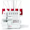 Máquina de costura overlock Singer 14T968, energia elétrica, branco
