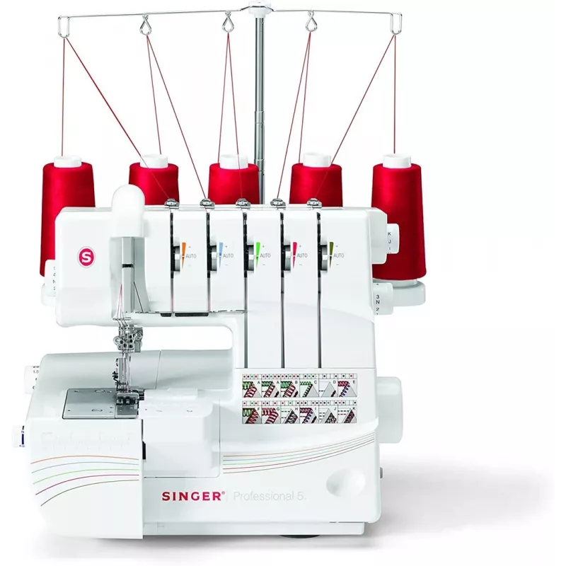 Máquina de costura overlock Singer 14T968, energia elétrica, branco