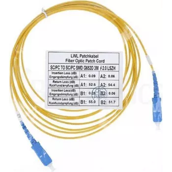 Cabo de fibra ótica CBO SFP2222BU15MK 15 m SC G.657.A1, amarelo