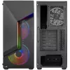 Aerocool Scape-G-BK-v2 Midi-Tower, Tempered Glass, FRGB - preto