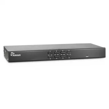 Comutador KVM Inter-Tech AS-9108DU para montagem em rack preto teclado/vídeo/rato (KVM) (88887233)