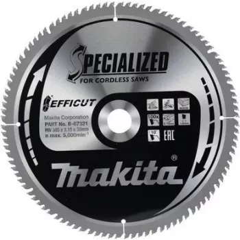 Makita Specialized EFFICUT - Lâmina de serra circular - para madeira - 305 mm - 100 dentes (B-67321)