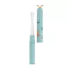 Escova de dentes elétrica infantil neno Pulito – escova vibratória compacta recarregável, 2 cabeças de escova, modo de massagem, temporizador de 2 minutos, bateria de iões de lítio