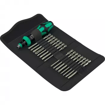 Chave de fendas multi-bit Wera Kraftform Kompakt 60 RA-R Imperial 1 17 peças