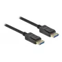 Delock - Cabo DisplayPort - DisplayPort (M) para DisplayPort (M) - DisplayPort 2.0 - 1,0 m - Suporta 10K 60 Hz (10.240 x 4320) - preto (80261)
