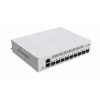 Switch de rede gerido L3 MikroTik CRS310-1G-5S-4S+IN — 1U, 1x Gigabit, 5x SFP, 4x SFP+, 10G, DC/PoE 18–57V, 20W máx.
